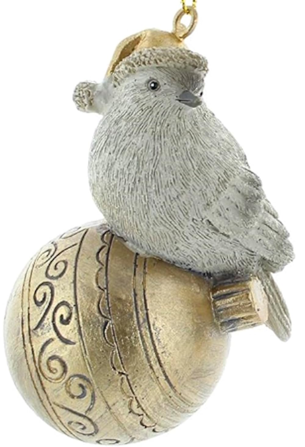 鳥のベル / オーナメント Amazon.co.jp: The Bridge Collection 3.5インチ 鳥の金色の